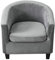 CHNSHOME Housse de Fauteuil Cabriolet Club 2 Pièces Housse de Chaise de Bar Extensibles Couvre Fauteuil Cocktail Tullsta Gris