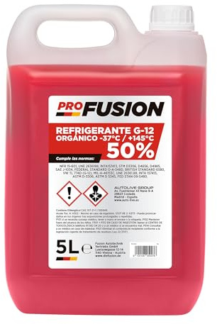 ProFusion Anticongelante Refrigerante Coche Rosa G12-37ºC +145ºC 5L (1)