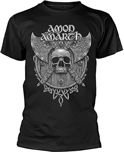 Amon Amarth - Amon Amarth T Shirt Skull Band Logo Mens Christmas t Shirts Mens Size L