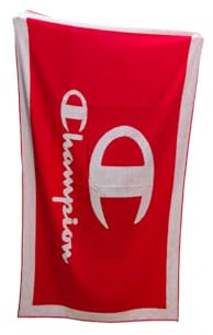Champion Unisex Modern Basket Accessories-805960 C-Logo Beach Strandtuch, rot, One Size
