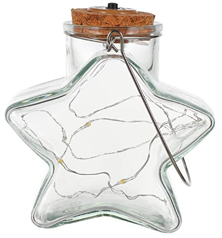 DOITOOL Outdoor Dekorative Hängen Licht Glas Flasche Hängen Lampe String Lichter Für Hof Garten Decor