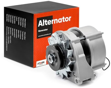 STARK SKGN-03221640 Lichtmaschine 65A Generator LiMa 12V Alternator Drehrichtung im Uhrzeigersinn mit Riemenscheibe 0051546302 0051546602 0051549802 Kompatibel mit MERCEDES-BENZ 190 W201 SL R107