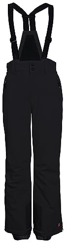 killtec Niños Pantalones de esquí/Pantalones funcionales con Peto KSW 148 BYS SKI PNTS, Schwarz, 152, 41184-000