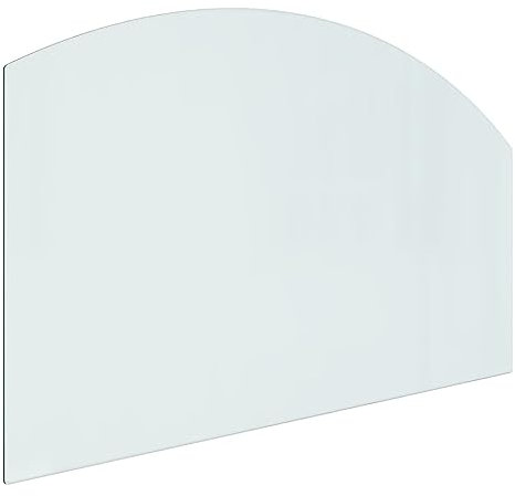vidaXL Kaminofen Glasplatte Kaminplatte Kaminglas Ofenglas Bodenplatte Funkenschutzplatte Glasbodenplatte Kaminbodenplatte 100x60cm