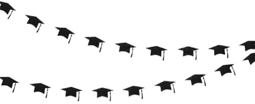 Wudaizhi Abschluss Bachelor Hat Banner Paper Cap Girlands Für Schulfeiern Grad Cap Hat Flag Party Dekorationen
