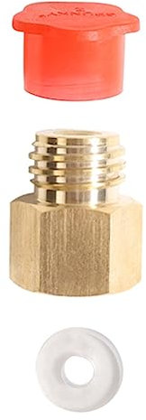 Huerous 1 Stück Soda-Zylinder-Stream-Gewinde Wandelt Den Adapter Passend zum Quooker Cube Tank Weiblich Tr21-4 in Männlich Tr21-3 Um. Gute Dichtungsleistung, Hohe Härte