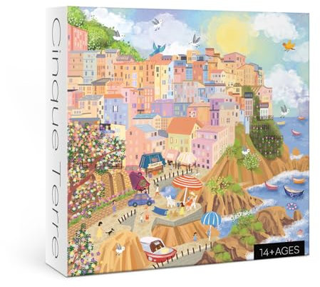 Cinque Terre Italienische Puzzles für Erwachsene, Park City Jigsaw Puzzles 1000 Teile, Florenz Italien Puzzle für Wandkunst