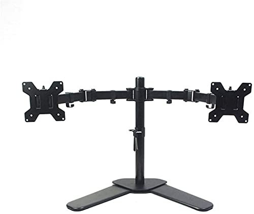 Porta TV Porta TV 13-27 Pollici Staffa a Tre Bracci Completamente Regolabile Porta TV per Supporto da Tavolo 180 Supporti TV con Braccio Rotante Estraibile