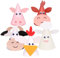 VICASKY Lot de 5 décorations de chapeau d'animaux Vaisselle Pâques Enfants Décorations de gâteau Décoration de gâteau de rentrée des classes Chapeaux Chapeau DIY Signe du chinois Plugin