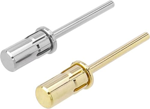 Bestgle 2 punte per mandrino per unghie, 2 pezzi di punte elettriche da 3/32 pollici per macchina per unghie, accessori per macchina per unghie, mandrino per nastro di levigatura per unghie,