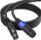 SinLoon Speakon auf XLR-Kabel, 18 AWG, Speakon auf XLR 3-polige Buchse, Audio-Verlängerungskabel mit Drehverschluss für Verstärker Pro DJ PA Bühne (1,8 m Speakon-Buchse)