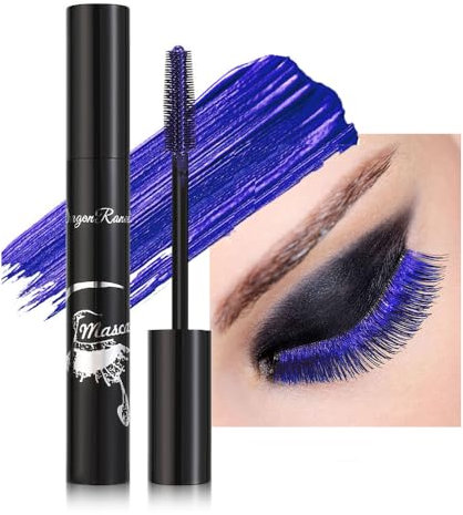 GL-Turelifes Mascara colorato Sensazionale Mascara Charming, lunghezza senza limiti, volume, pennello Flex Tower, ciglia spesse, impermeabile e resistente alle sbavature, trucco degli occhi (#03 blu