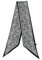 GIMIRO Satin Seidenschal 148 x 13,5 cm Krawatte Double Layer Bund für Blazer, Mantel, Kleid (66# Zebra Black White)