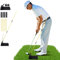 Luqixcey Golf Swing Trainer for Swing Plane & Alignment, Golf Training Aids with 2 x 1M Golf Alignment Sticks and Stick Holder for Golf Swing Posture Correction, Golf Practice Training Aid Tool Set