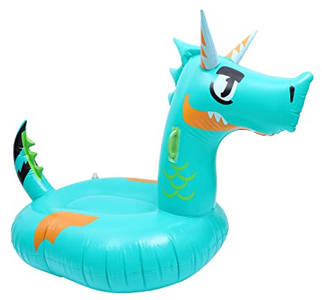 Toyvian Inflatable Swimming Floating Bed Water Mat Dragon-shaped Bed for Adults Floats