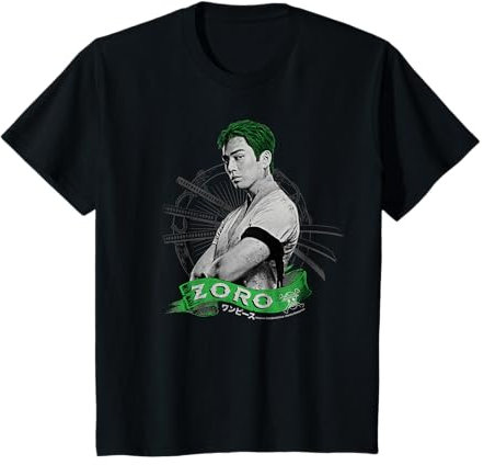 Enfant Roronoa Zoro Live Action Chapeau de paille Pirate Hunter pour enfants T-Shirt