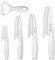 Qianying Keramikmesser Set Scharfe Keramik Messer: Schneidemesser Set 5-Teilig Klein Küchenmesser Obstmesser Schneidemesser Gemüsemesser Schälmesser Universalmesser Set Küche Weiß Geschenke für Mama