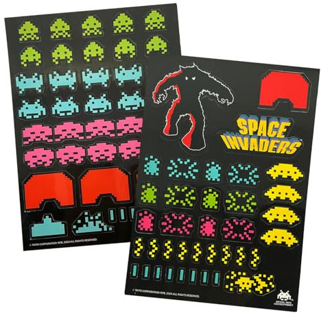 Space Invaders Magneten - 80 Retro Deko Magneten für Kühlschrank, Büro oder Magnetwand - 80er Jahre Accessoires - EIN Muss Für Nostalgische Retro Fans