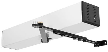 CHFUNE Apriporta basculante, chiudiporta automatico, chiudiporta regolabile, porta interna, azionamento automatico, 50 W, apriporta automatico con telecomando, apriporta a handicap elettrico