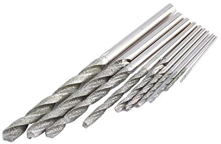 FTVOGUE Bohrerbits Hoher Härte Bohrer Bit für Achate und Perlen 0,8‑4,0 Mm für Edelsteine ​​und Kieselsteine