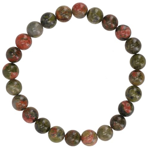 GURU SHOP Mala Armband, Handmala, buddhistischer Schmuck, 6 mm | Unisex, natürliche Perlen, elastisches Band, spirituelle Energie, stilvolles Accessoire