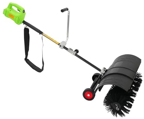 Balayeuse portative 2 en 1 avec batterie 7000-9000 tr/min, avec protection contre la surchauffe, pour cour, allée, terrasse, neige, poussière, ordures, horticulture