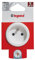 LEGRAND - Fiche Mâle Avec Terre Double Fonction - Fiche Electrique Permettant le branchement de 2 Appareils sur une Même Prise - 16A - Blanc