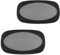 tomzz Audio 2800-005 Lautsprecher Gitter Grill für 4 x 6 Zoll Lautsprecher schwarz 2-teilig Kunststoffring mit Metallgitter Satz
