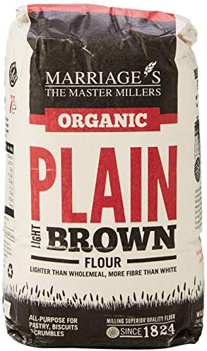 W & H MARRIAGE & SON Organic Light Brown Plain Flour 1kg
