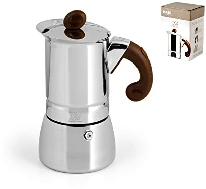 Home Lili Caffè Oro Kaffeemaschine zu 6 Tassen, Inox