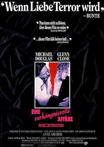 Eine verhängnisvolle Affäre - Fatal Attraction (1987) | original Filmplakat, Poster [Din A1, 59 x 84 cm]