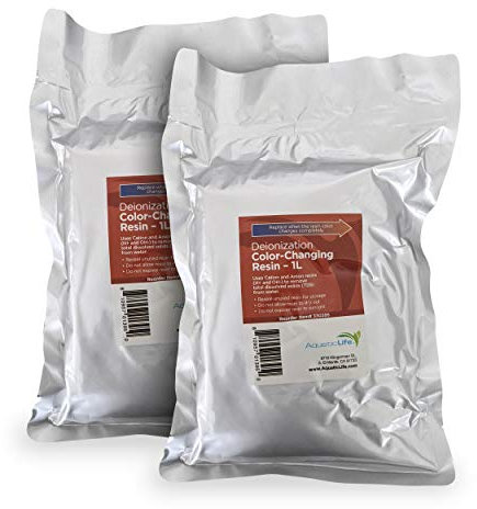 Aquatic Life Mixed Bed Deionisation Farbwechsel-DI-Kunstharz-Filterkartuschen-Nachfüllpackung, 2 Stück / 2 Liter