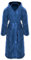 Gräfenstayn® Damen & Herren Kuschelfleece Bademantel mit Kapuze Größe S-XXXL mit Öko-Tex Standard 100 Flanell Fleece (S, Blau)
