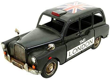 Kreatif Kraft 84104 Black Taxi Metal Ornament