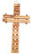 Croce in legno di ulivo con preghiera del Padre Gerusalemme, 22,9 cm, in spagnolo di Bethehem