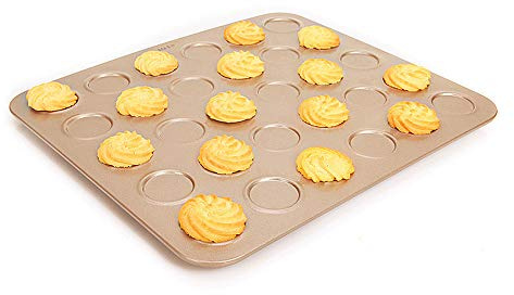 CANDeal Non-Stick Heavy-Gauge 30-Holes Whoopie Pie Mould/Cookie Sheet/Macaron Baking Tray