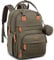 BabbleRoo Baby Changing Bag Backpack, Nappy Changing Back Pack Diaper Bags with Changing Mat & Pacifier Holder for Mom & Dad (Army Green)