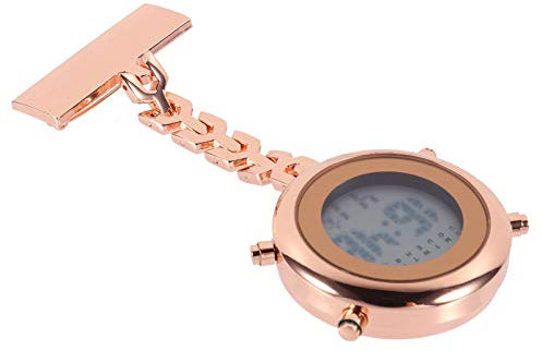 UKCOCO Elektronische Digitale Ansteckuhr Für Krankenschwestern Unisex Clip-on Taschenuhr Mit Sicherer Für Berufe Und Täglichen Gebrauch