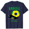 Fußball & Stiefel Brasilien Flagge Brasil Damen Herren T-Shirt