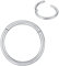 BLESSMYLOVE Silber 1.0mm 10mm Nasenring Hoop 316L Chirurgenstahl Knorpelohrring Septum Clicker Ring Edelstahl Klappbarer Segmentring Lippenring Conch Daith Helix Rook Tragus Snug Body Piercing Schmuck