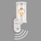 BRILONER - Außenlampe mit Bewegungsmelder, Außenwandleuchte, Dämmerungssensor, IP44, E27, Weiß, 270x95x115 mm (LxBxH), 3628-015