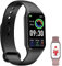 FeipuQu Smartwatch Uomo Donna, 5 ATM Impermeabil con Cardiofrequenzimetro/SpO2/Sonno/Contapassi, Notifiche Smart Watch Orologio Fitness Activity Tracker per iOS Android (2 cinturini)