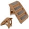 Froadp 4 Stufige Hundetreppe Katzentreppe Klappbar mit Stabiler Stützstangen für Sofa Auto Bett 60cm Hoch Haustiertreppe aus PP-Kunststoff mit Rutschfesten Stufen für Kleine Hunde Katze (Braun)