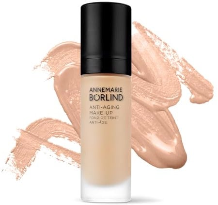 ANNEMARIE BÖRLIND TEINT EFFECTIVE NATURAL BEAUTY Anti-Aging Make-up (30 ml) - Normale bis Trockene Haut, Hohe Deckkraft, Feuchtigkeitsspendend, Glättet und Mildert Fältchen, Vegan
