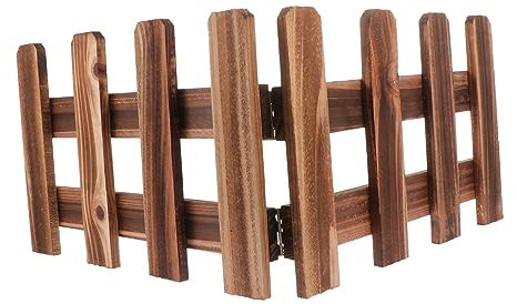 Yardenfun 1stück Holzzaun Deko Für Garten Outdoor Sichtschutzzaun Aus Karbonaisiertem Holz Lang Flexibel Einsetzbar Für Terrasse Balkon Und Weihnachtsbaum-dekoration