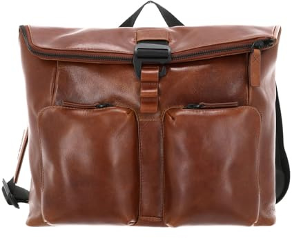 Leonhard Heyden Leder Laptoptasche mit Laptopfach Porto Umhängetasche 7813 Braun