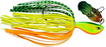 Rapala - Fischereiköder Rap -V -Piked Bladed Jig Locklose Construction (Wismut) - Lock -Süßwasser fließen - Variable Schwimmtiefe - Größe 10 cm / 21g - Made in Estland - Feuer Tiger