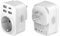 Hoppac Adattatore Presa Americana,5 in 1 Presa Americana Adattatore Italiana,3 USB A (5V 2.4A) e 1 USB C (5V 3A) Adattatore Da Viaggio,Adattatore Presa Americana Italiana Per USA,Canada,Messico,Type B