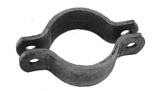 Gerlach Rohrschellen nach DIN 3567 Form A mit Spannmaß 27 mm - 1 Set mit 2 Stück schwarze Ausführung, formstabil durch Kaltverformung, abgerundete Enden, ohne Schrauben