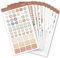 Bullet Journal Sticker Set, 10 Blätter/1000 Aufkleber, Kalender Stickers, Aesthetic Planner Stickers, Sticker Set, Kalender Aufkleber für Bullet Journal, Tagebuch & Planner